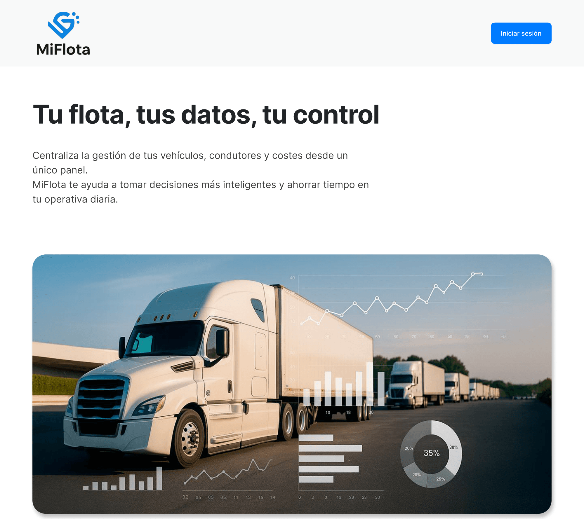 Landing o acceso — identidad y propuesta de la aplicación